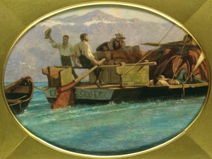 Gepäckboot auf dem Genfersee