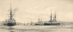 Das Kanalgeschwader in Lamlash: die Segelregatta 1901 von F.L. Blanchard
