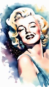 Schönes Porträt von Marilyn Monroe von F. Abderrahim