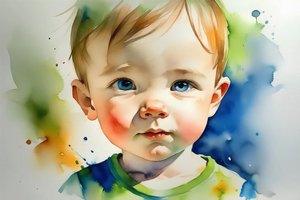 Schönes Baby-Porträt von F. Abderrahim