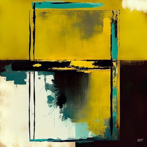 Minimalistische abstrakte moderne Wanddekoration von F. Abderrahim