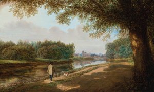 Die Themse bei Isleworth von F. Holt