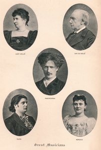 Große Musiker - Platte X., ca. 1880, 1895 von F. Jenkins Heliog