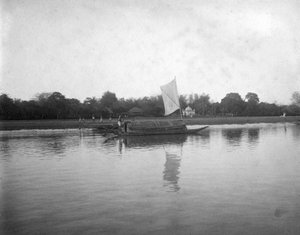 Hooghly-Fluss, Alipore, Indien, 1905-1906
