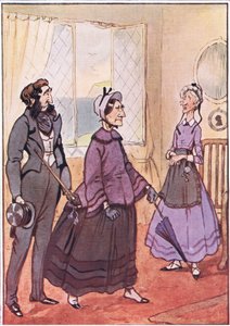 Sie gingen hochmütig aus der Hütte, Illustration aus David Copperfield, 1914 von F. M. B. Blaikie