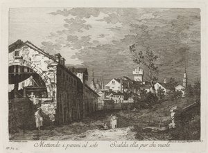 Mettendo i panni... von Fabio Berardi after Canaletto