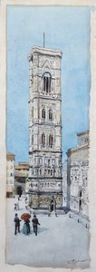 Spaziergang auf der Piazza Duomo in Florenz