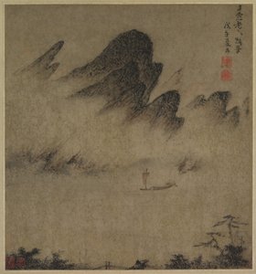Landschaft Tuschspiel, 1300er Jahre