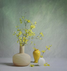 Lebhafte Frühlingsvasen von Fangping Zhou
