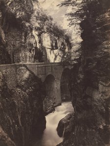 Straße nach Eaux-Chaudes, Pyrenäen recto, ca. 1855