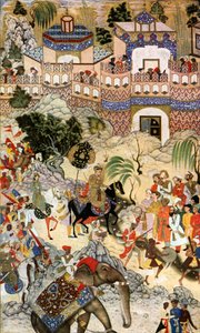 Akbar Khans Einzug in Surat