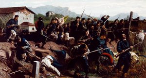 Die Schlacht von Varese, ca. 1862 von Federico Faruffini