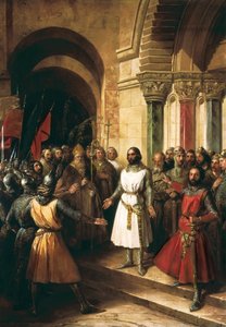 Godefroy de Bouillon wird am 23. Juli 1099 zum König von Jerusalem gewählt - 1839