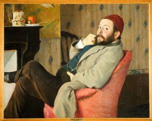 Der italienische Kunstkritiker und Mäzen Diego Martelli von Federigo Zandomeneghi