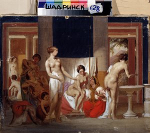 Das Frauenbad in Pompeji von Fedor Andreevich Bronnikov