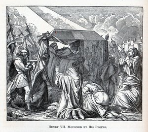 Heinrich VII. wird von seinem Volk betrauert