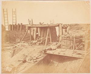 Innenansicht des Taku-Forts von Felice (1825-c.1908) Beato