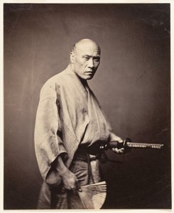 Samurai, Yokohama (1864-65) von Felice (1825 c.1908) Beato