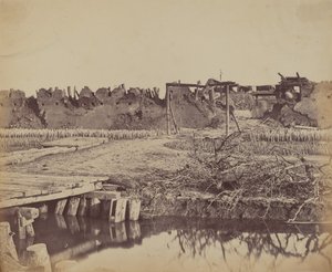 Außenansicht des Nordforts mit dem englischen Eingang, 21. August 1860 von Felice Beato