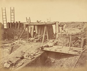 Inneres des Winkels von North Fort unmittelbar nach der Eroberung