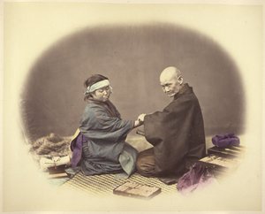 Japanischer Arzt und Patient