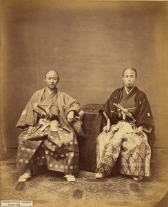 [Japanische Beamte, Nagasaki] von Felice Beato