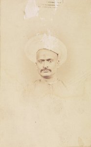 Sir Dinkur Rao, Premierminister des Maharadschas von Gwalior von Felice Beato