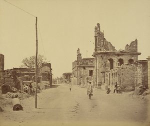 Die Cawnpore-Straße, Lucknow von Felice Beato