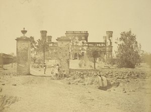 Das Khurshid Munzil oder 32. Messhaus von Felice Beato