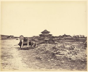 Oberseite der Mauer von Peking