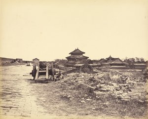 Oberseite der Mauer von Peking