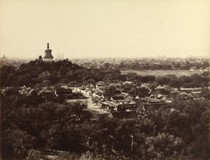 [Ansicht der Gärten und des buddhistischen Tempels von Peking]