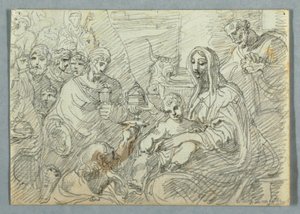 Anbetung der Könige (Studie nach Lodovico Carracci)
