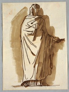 Antike Statue einer Priesterin