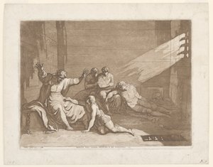 Graf Ugolino della Gherardesca mit seinen Söhnen und Enkeln im Gefängnis