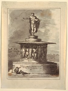 Zeichnung, Entwurf für ein Denkmal für Foro Bonaparte, Mailand, 1800, 1810–20