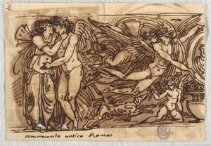 Fries mit Psyche und Amor von Felice Giani