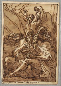 St. Antonius und die Einsiedler, Studie nach Lodovico Carracci