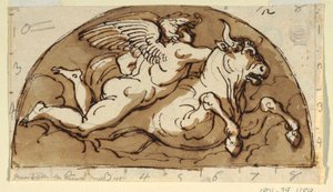 Tarus, Lunette für die Decke, Sala Ottagonale, Palazzo Milzetti, Faenza