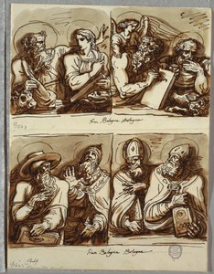 Die vier Evangelisten, Studie nach Giambologna