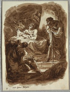 Die Geburt Christi, Studie nach Carlo Cignani