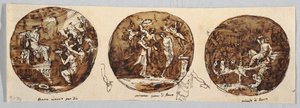 Drei Bacchus-Themen: Bacchus wird verehrt von Felice Giani