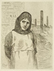 Der Streik (Die Kohlenbrandster) von Félicien Rops