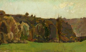 Landschaft in den Ardennen von Félicien Rops