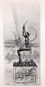 Die große Lyra, Frontispiz von Gedichten von Stephane Mallarme