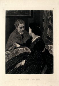 Ein Herr und eine Dame von Félicien Rops