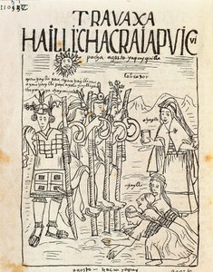 Der Beginn der landwirtschaftlichen Arbeiten im August von Felipe Huaman Poma de Ayala