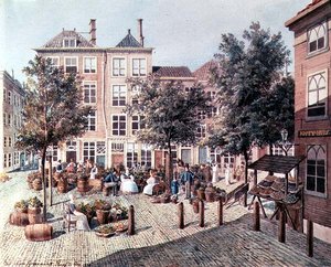Der kleine Gemüsemarkt in Haag von Felix Bartholdy Mendelssohn