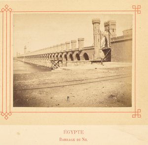 Nil-Staudamm von Félix Bonfils