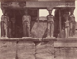 Karyatiden des Erechtheion-Tempels - Athen von Félix Bonfils